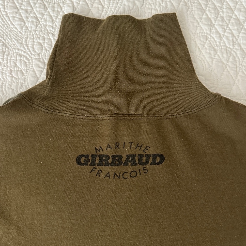 Marithe Francois Girbaud Vtg 80s Graphic Turtleneck Shirt Sz Large - Picture 3 of 9